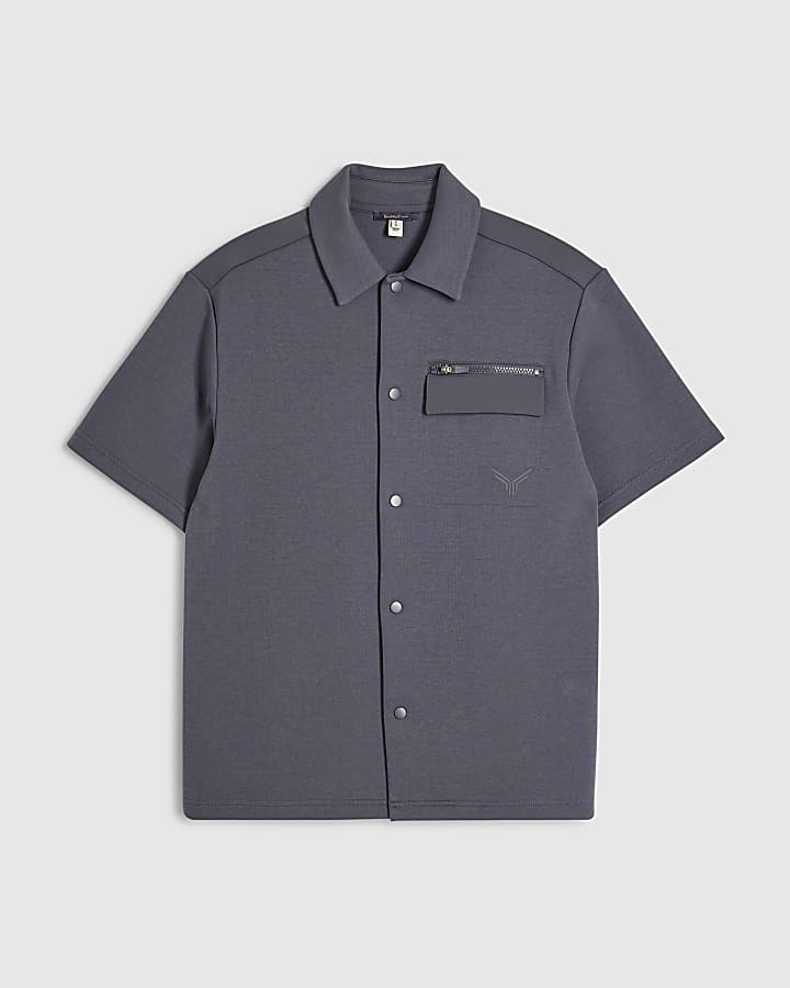 grigio premium regular fit nylon pocket shirt