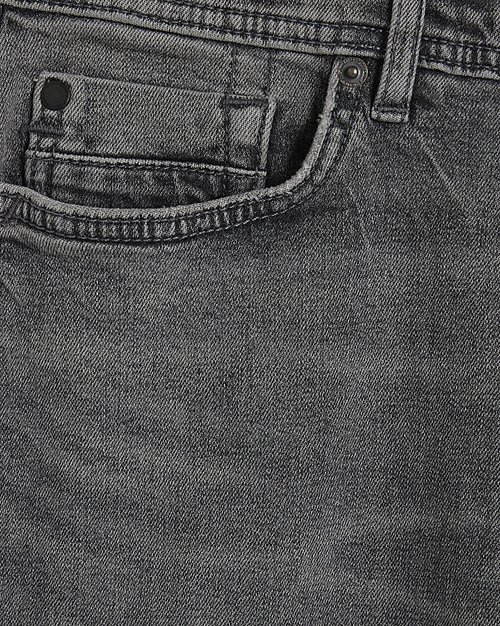 grigio skinny fit jeans rip
