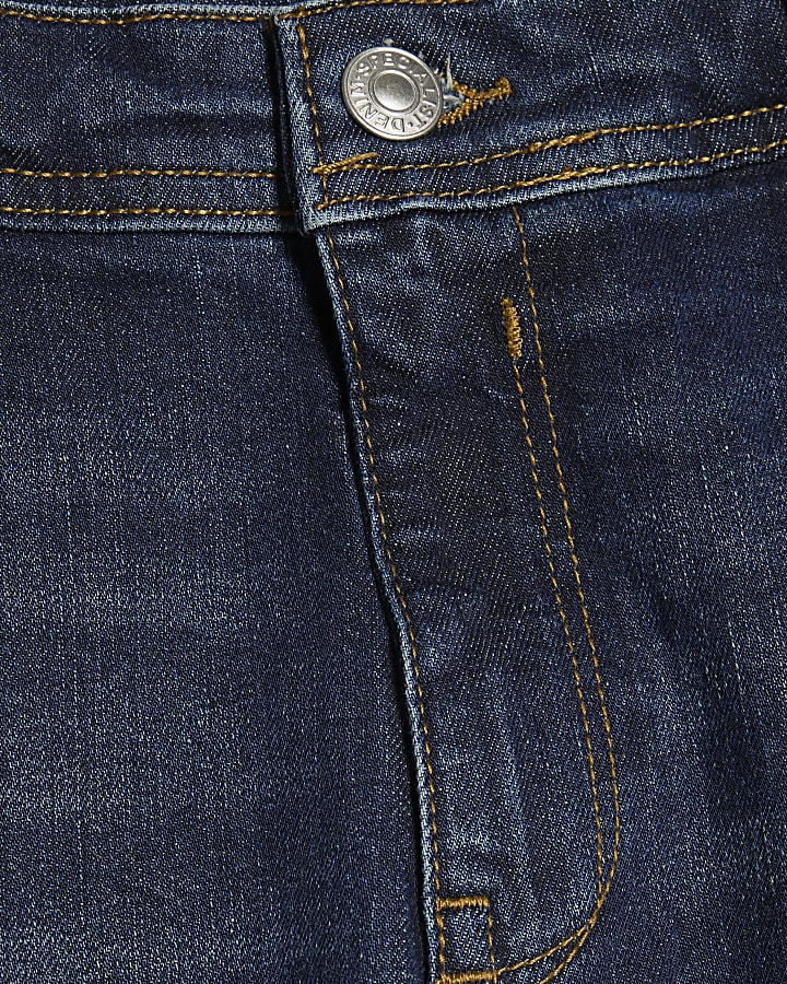 blu skinny fit mid wash jeans
