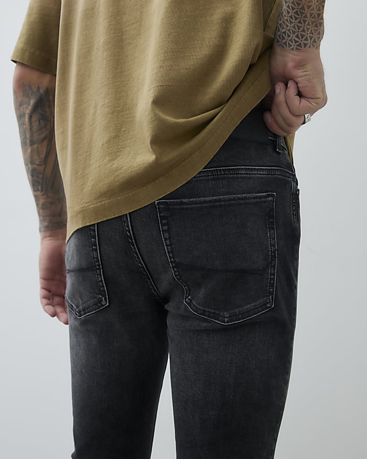 nero lavato i jeans skinny fit