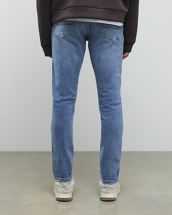 blu skinny fit jeans