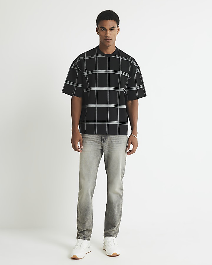 grigio slim fit lavato i jeans