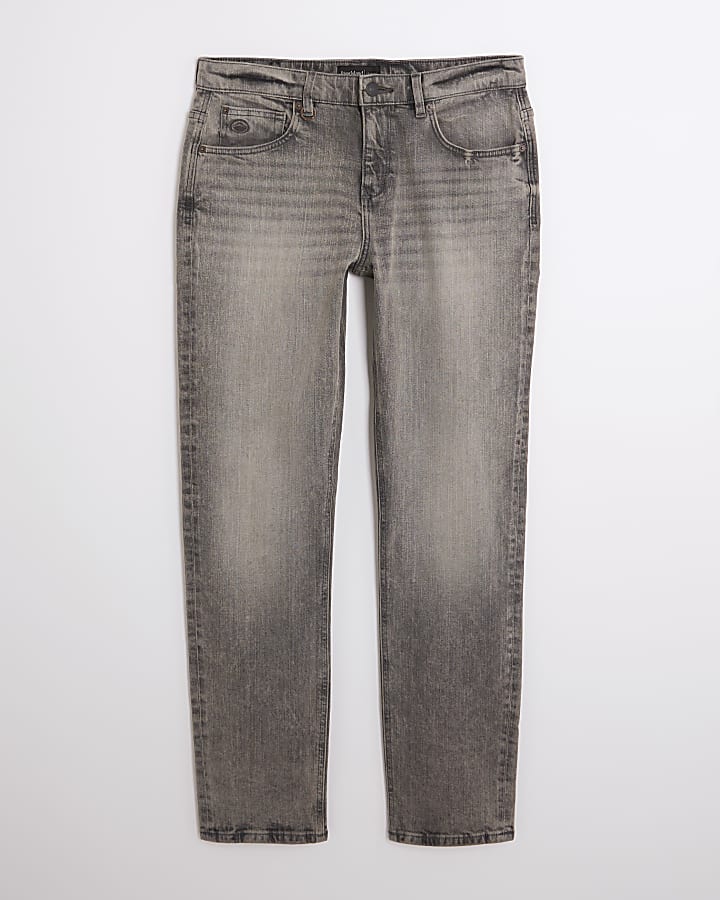 grigio slim fit lavato i jeans