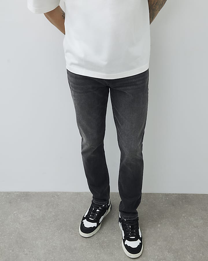 nero lavato slim fit jeans