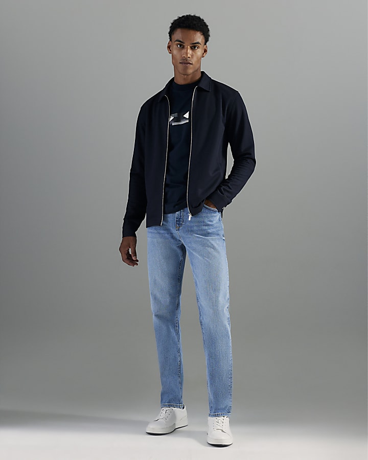 la luce blu wash slim fit jeans
