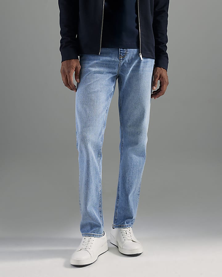 la luce blu wash slim fit jeans