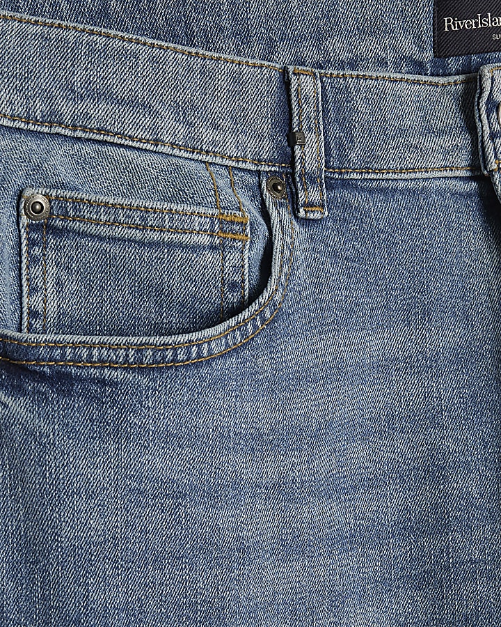 la luce blu wash slim fit jeans