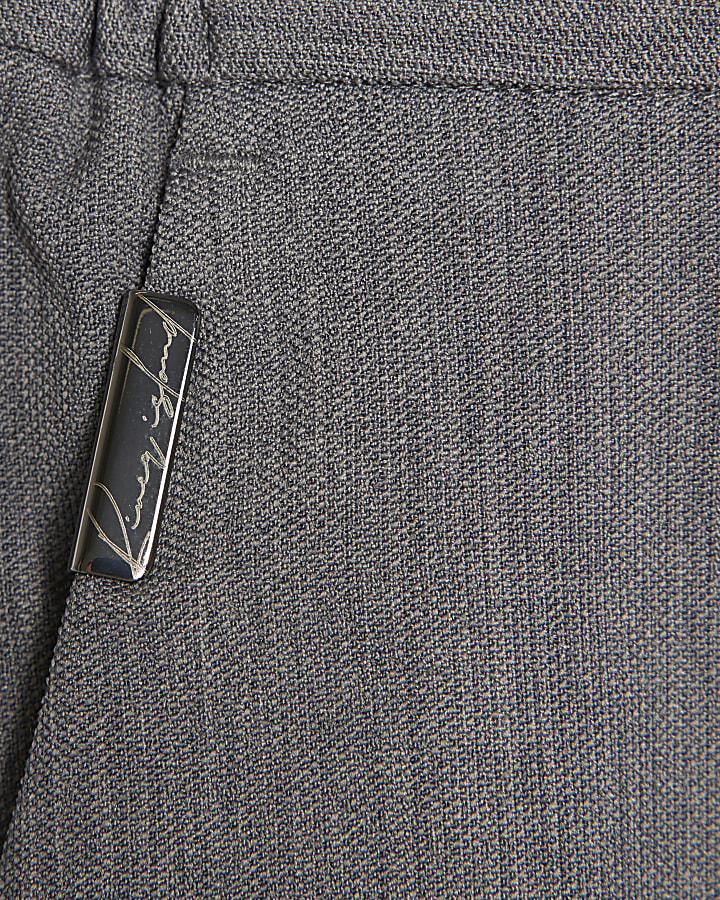 blu fit rilassato pantaloni elasticizzati