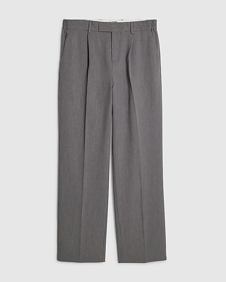 blu fit rilassato pantaloni elasticizzati