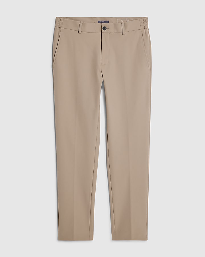 beige pantaloni skinny fit