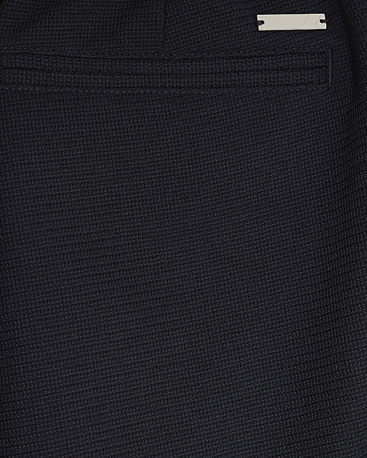 navy slim fit pantaloni texture