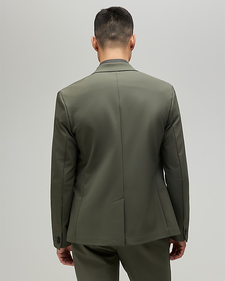 khaki skinny fit giacca