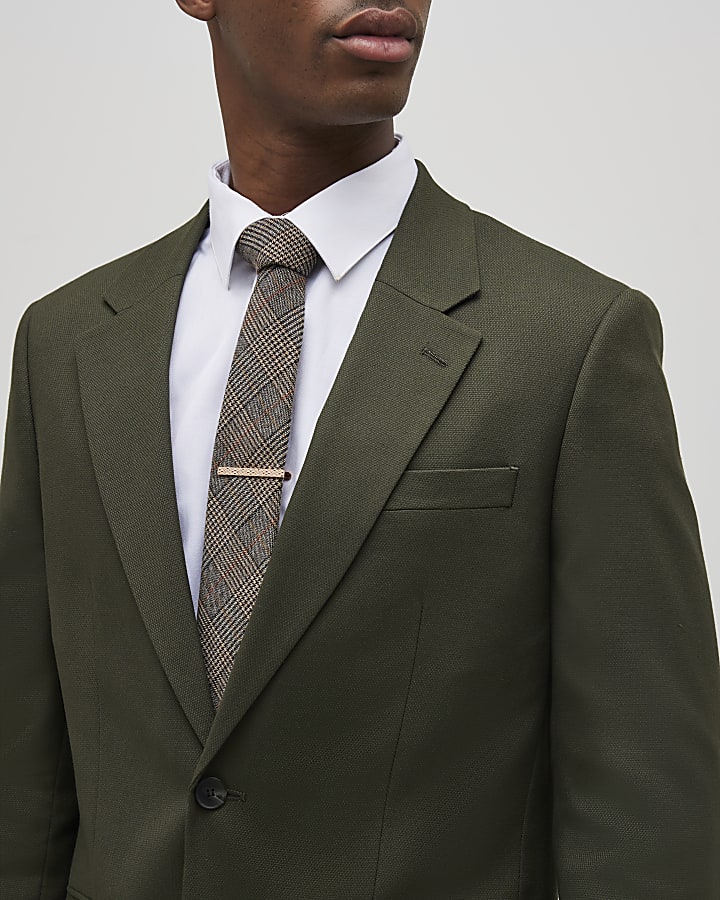 verde slim fit giacca strutturata