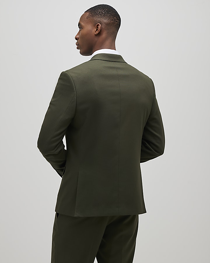 verde slim fit giacca strutturata