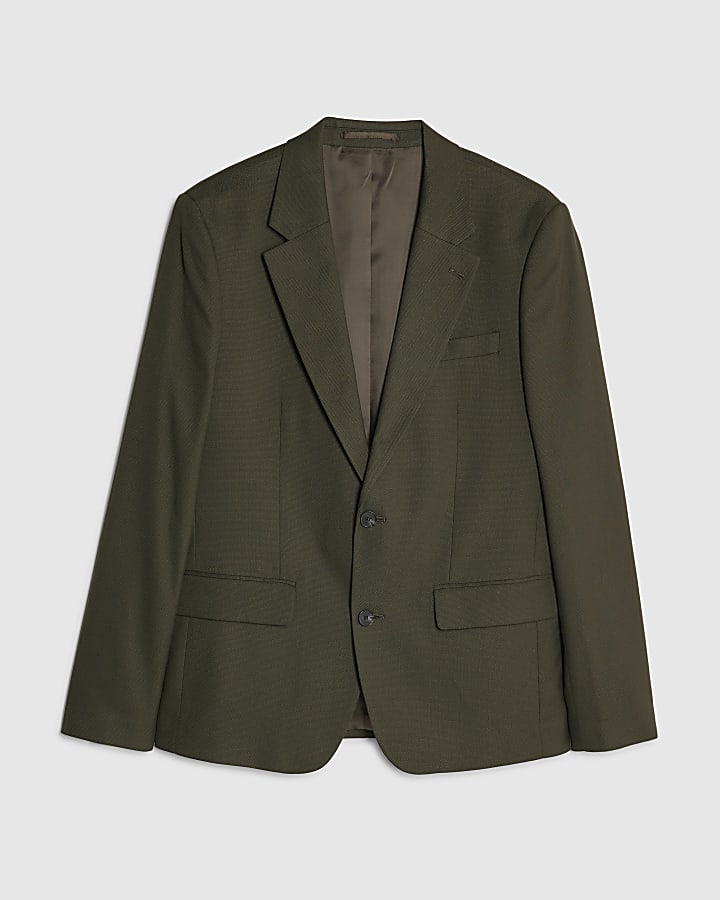 verde slim fit giacca strutturata