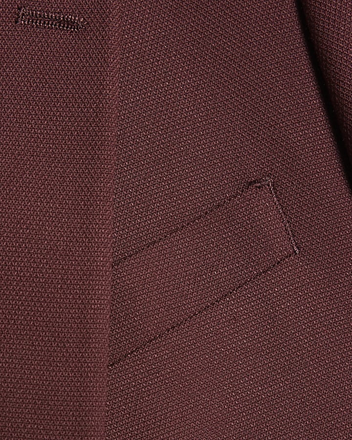 rosso slim fit giacca strutturata