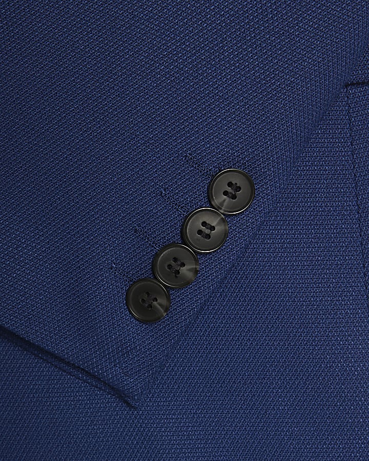 blu skinny fit con texture giacca