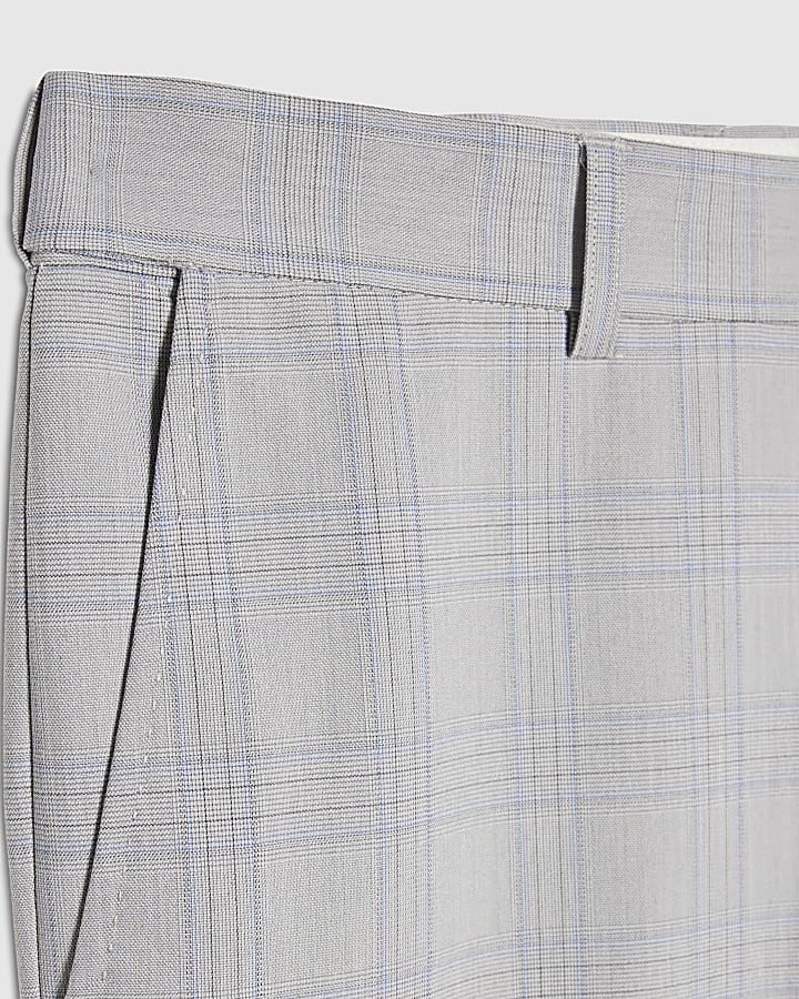 blu slim fit check slim tuta pantaloni