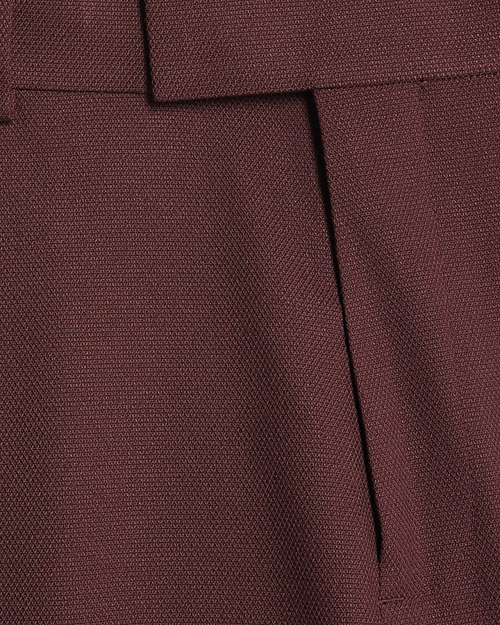 rosso slim fit texture tuta pantaloni