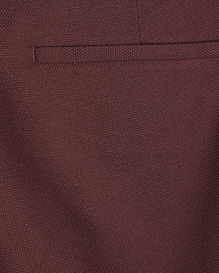rosso slim fit texture tuta pantaloni
