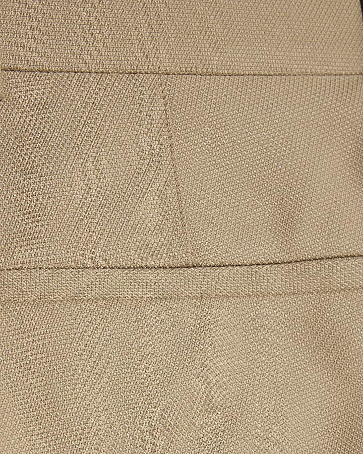 beige slim fit con texture tuta pantaloni