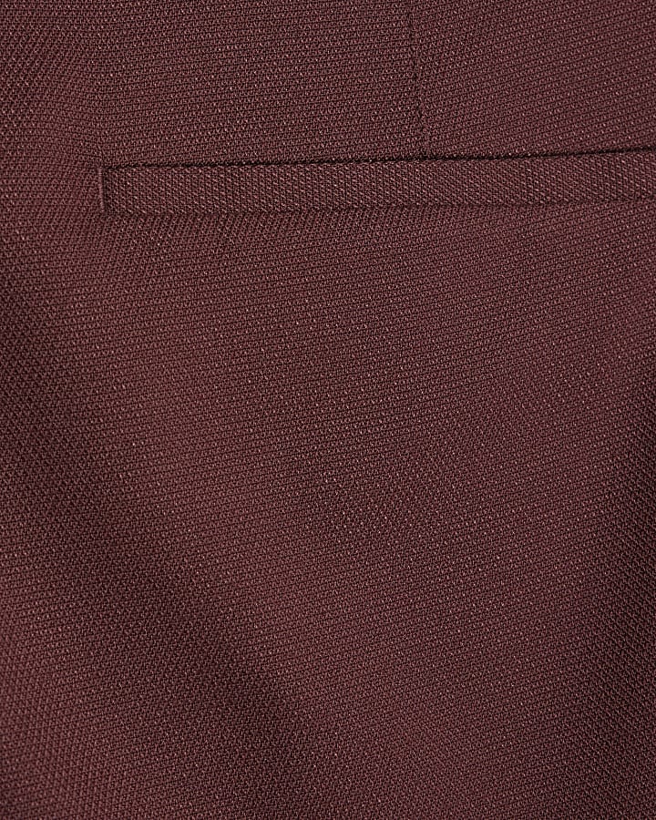 red skinny fit con texture tuta pantaloni