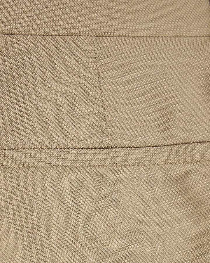 beige skinny fit con texture tuta pantaloni