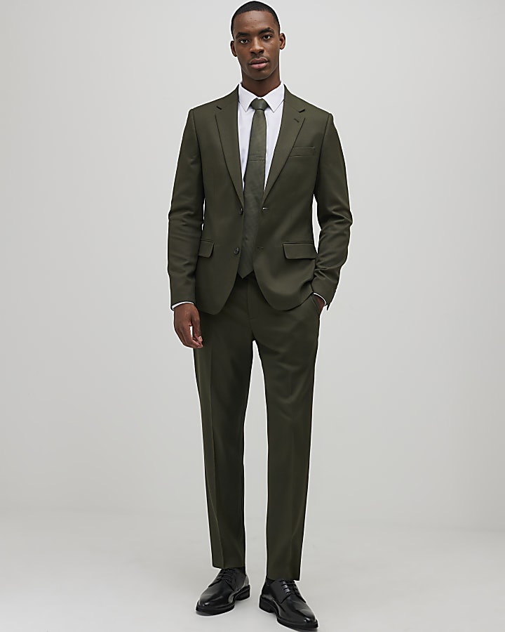 verde skinny fit con texture tuta pantaloni