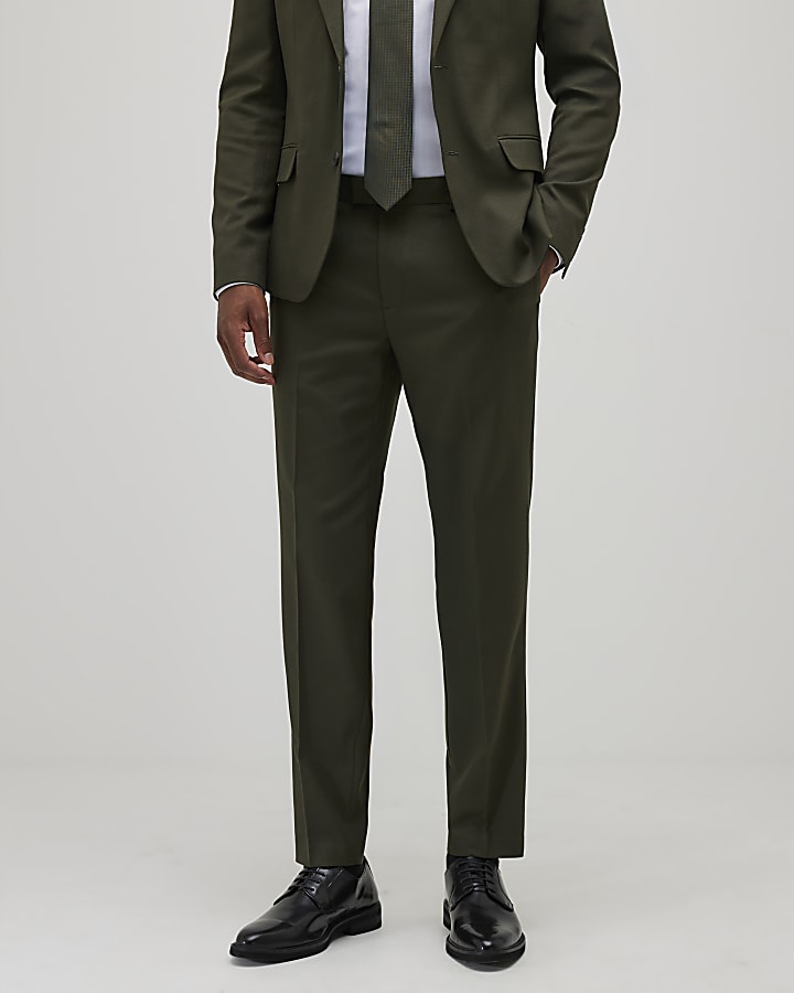 verde skinny fit con texture tuta pantaloni