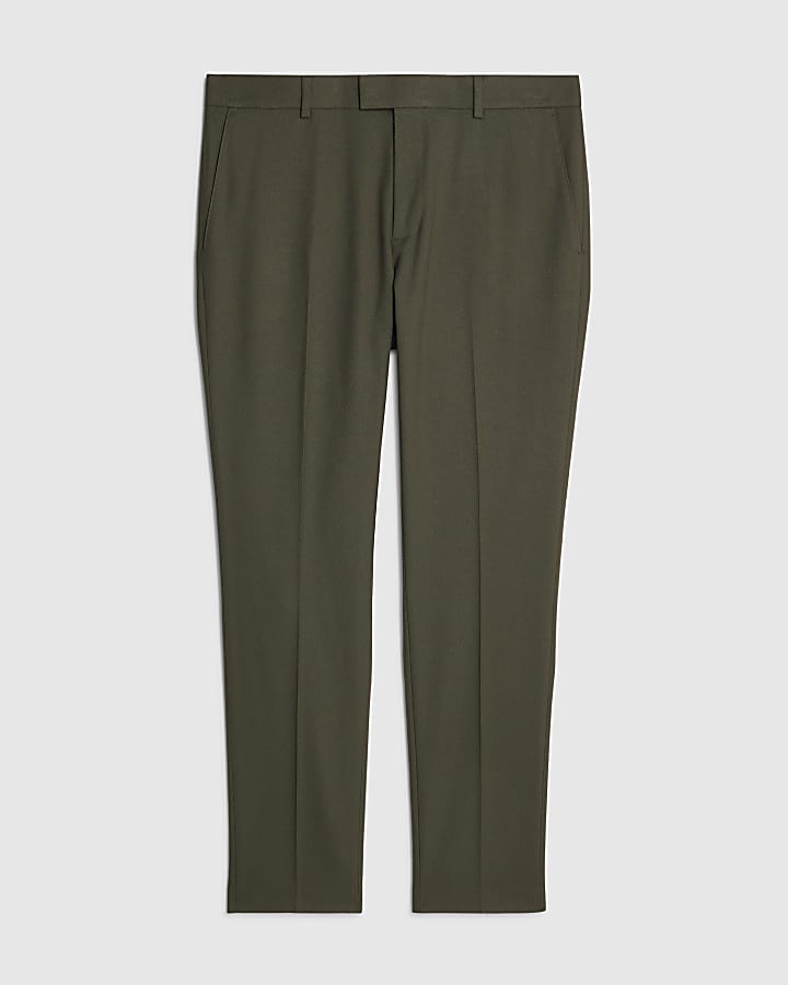 verde skinny fit con texture tuta pantaloni