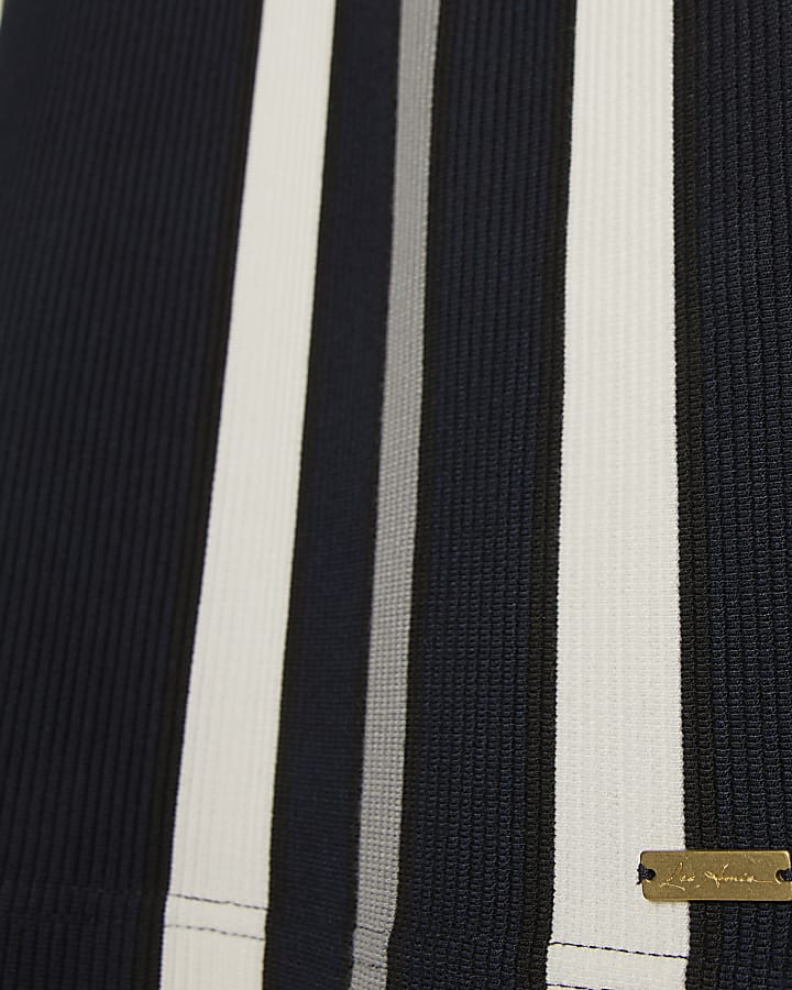 navy slim fit polo shirt stripe