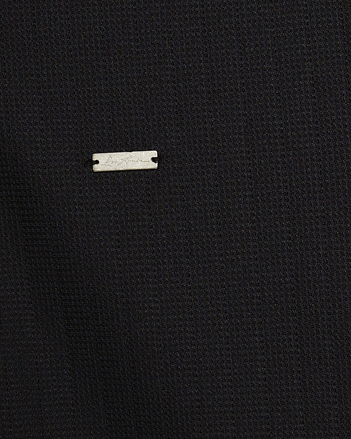 marina muscle fit polo shirt testurizzata