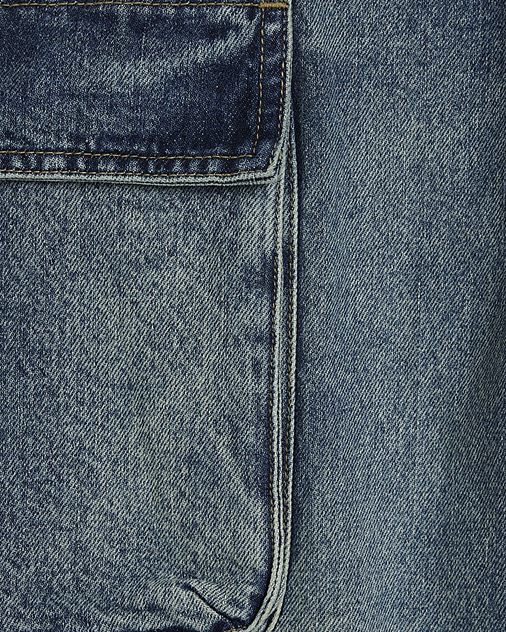 blu loose fit jeans cargo