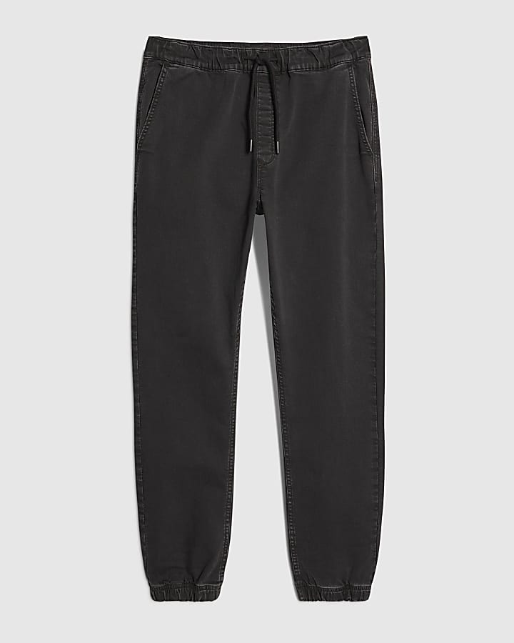nero slim fit denim lavato jogging