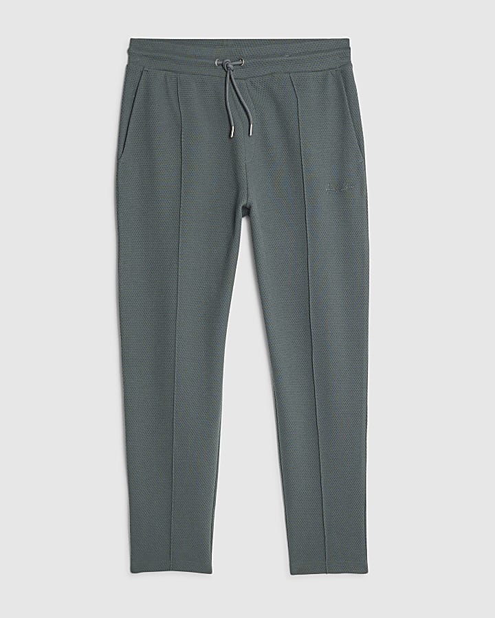 grigio slim fit con texture jogging