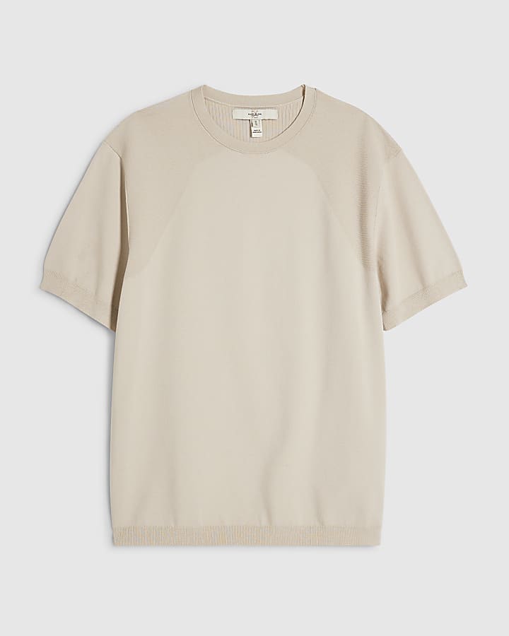 beige slim fit t-shirt