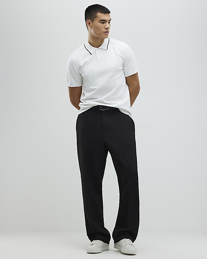 bianco slim fit polo shirt