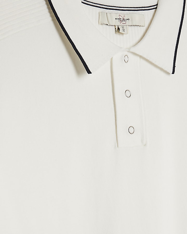 bianco slim fit polo shirt