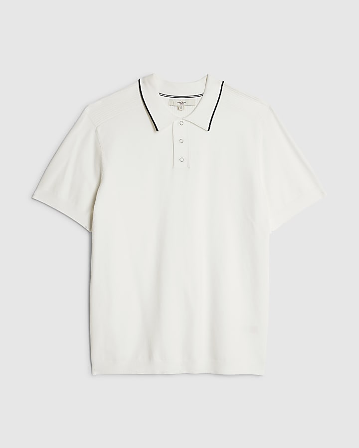 bianco slim fit polo shirt