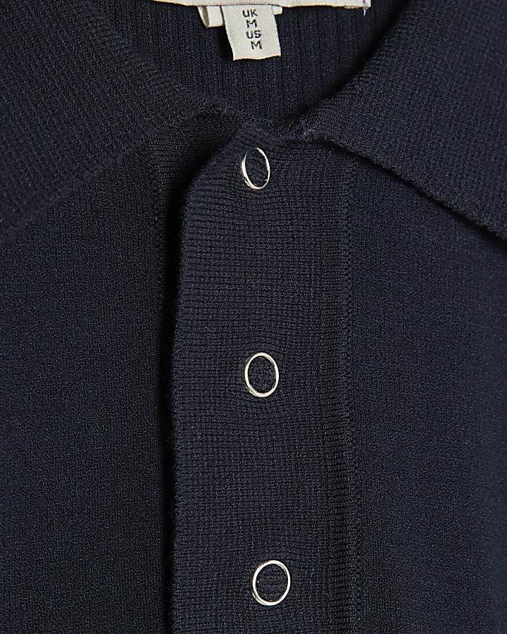 navy slim fit polo shirt