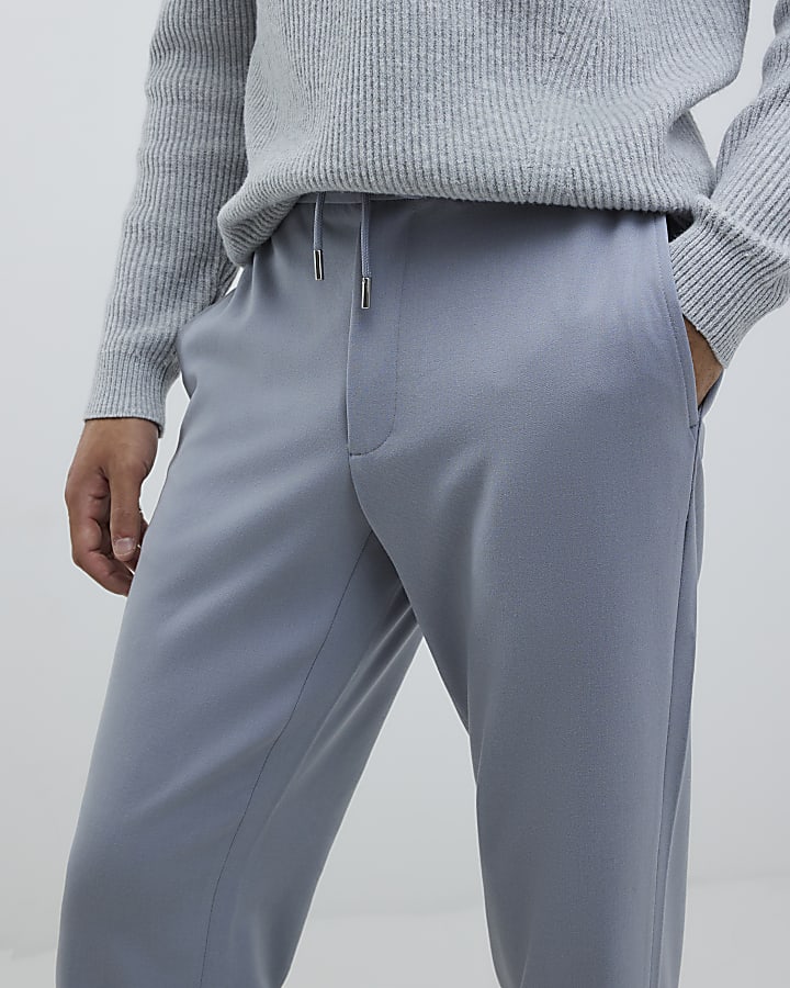 blu slim fit jogging