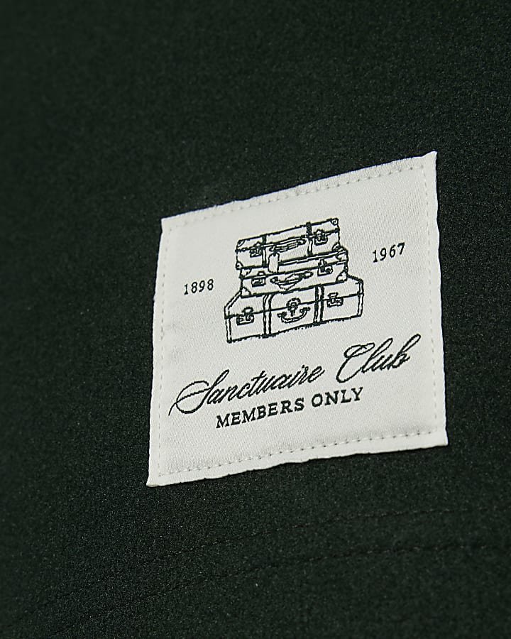 verde oversize fit santuario polo shirt