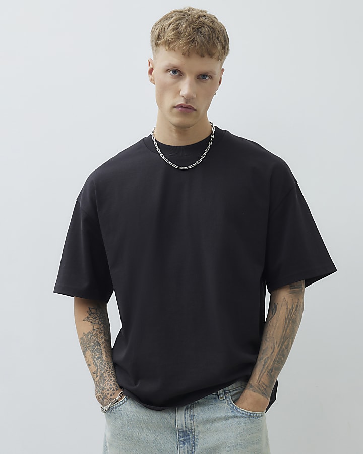 nero oversize fit t-shirt