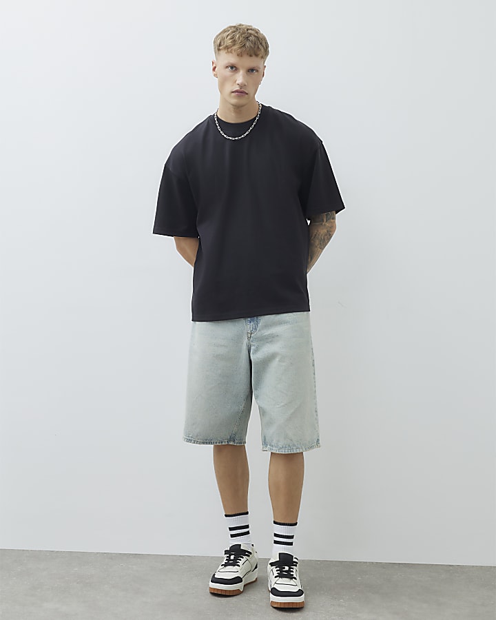 nero oversize fit t-shirt