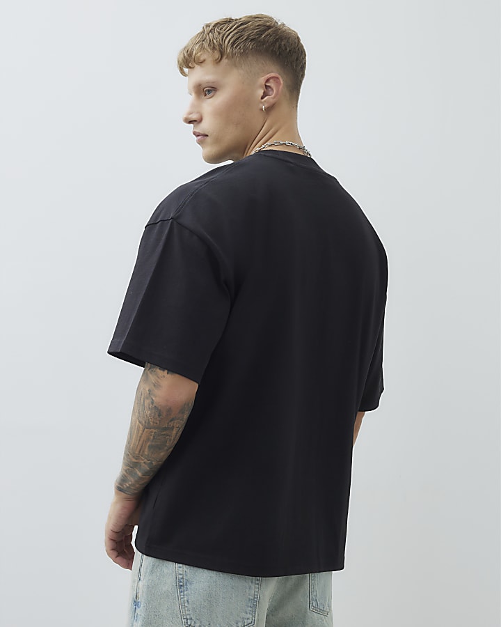 nero oversize fit t-shirt