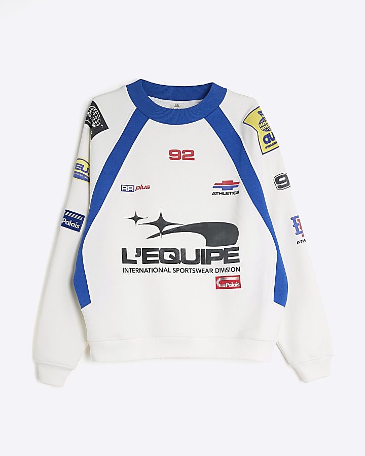 crema manica lunga l equipe sport felpa