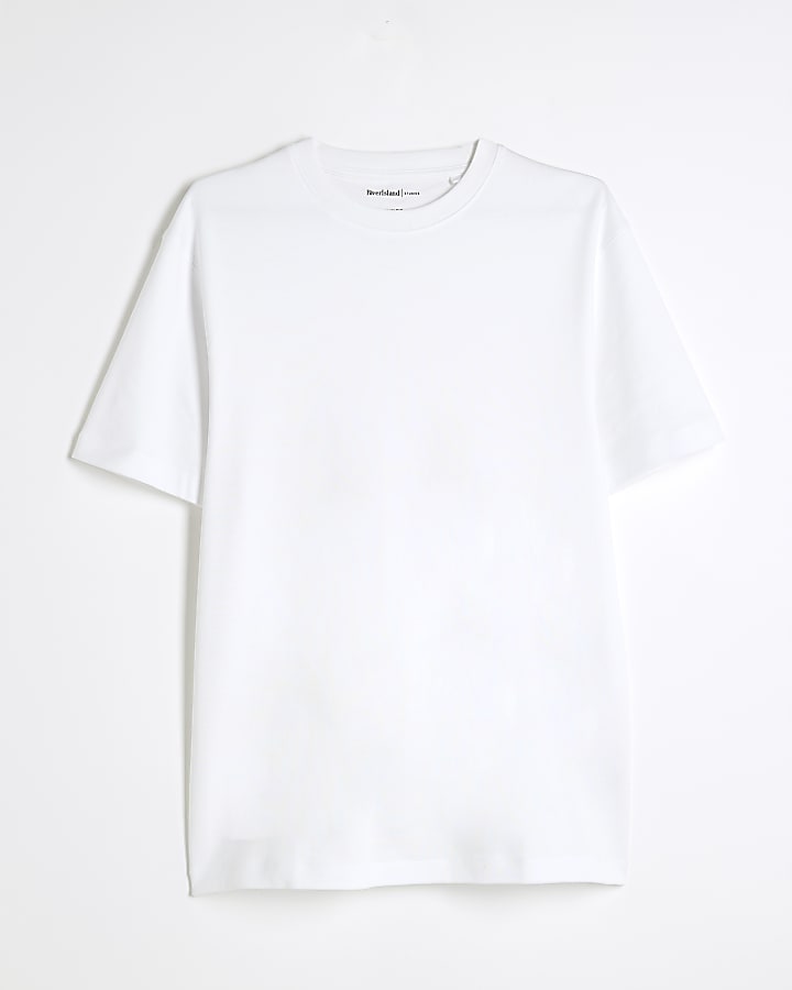 bianco slim fit t-shirt manica corta
