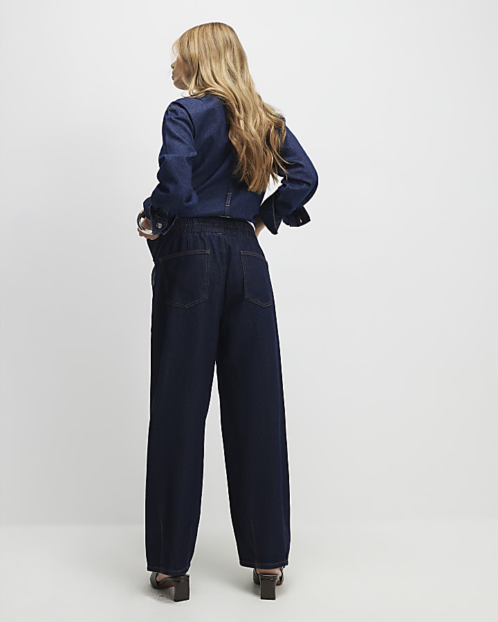 blu tirare botte jeans a gamba