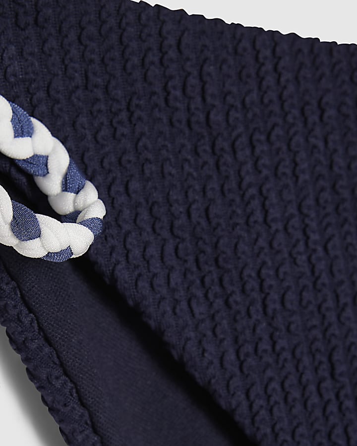 navy corda bikini bottoms
