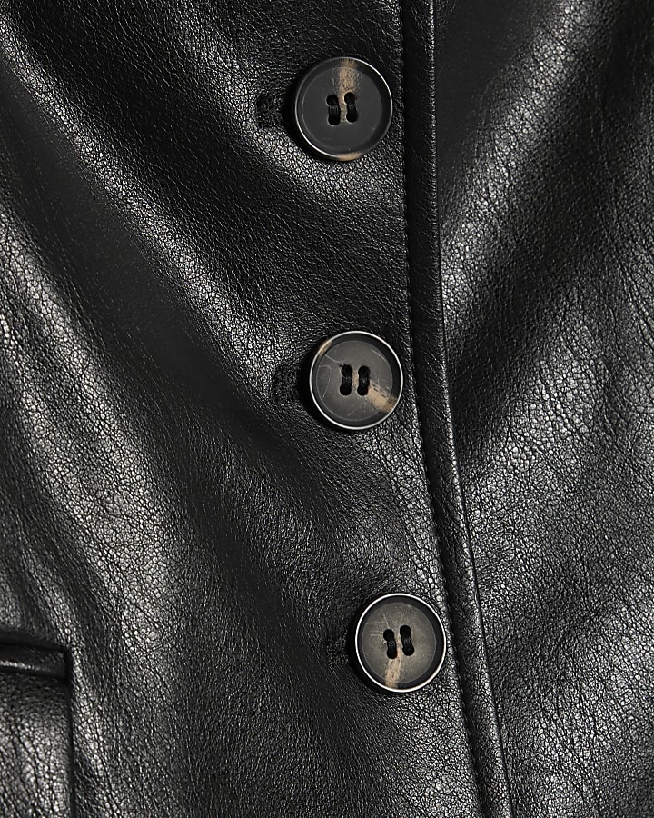 nero montato in ecopelle blazer